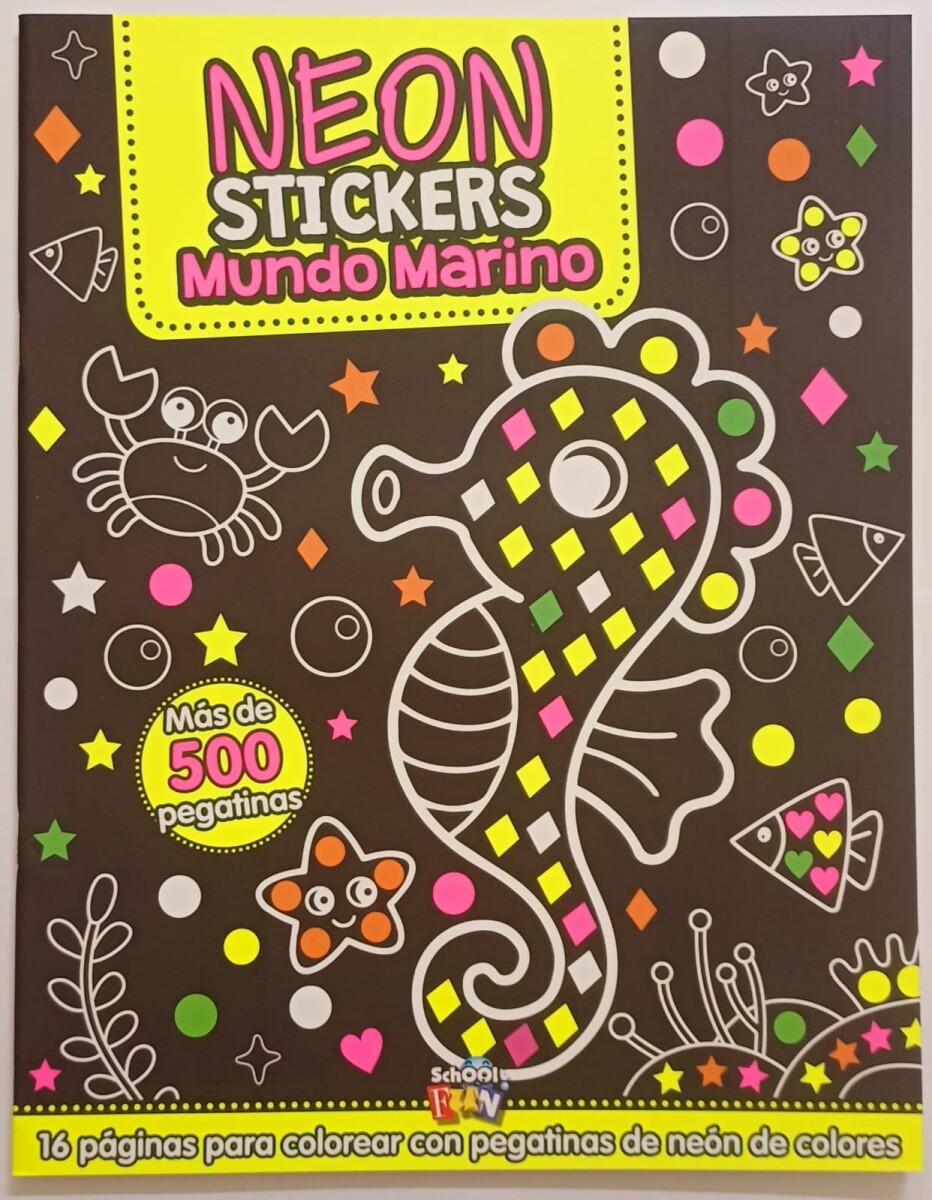 NEON STICKERS MUNDO MARINO/ MUNDO MAGICO 