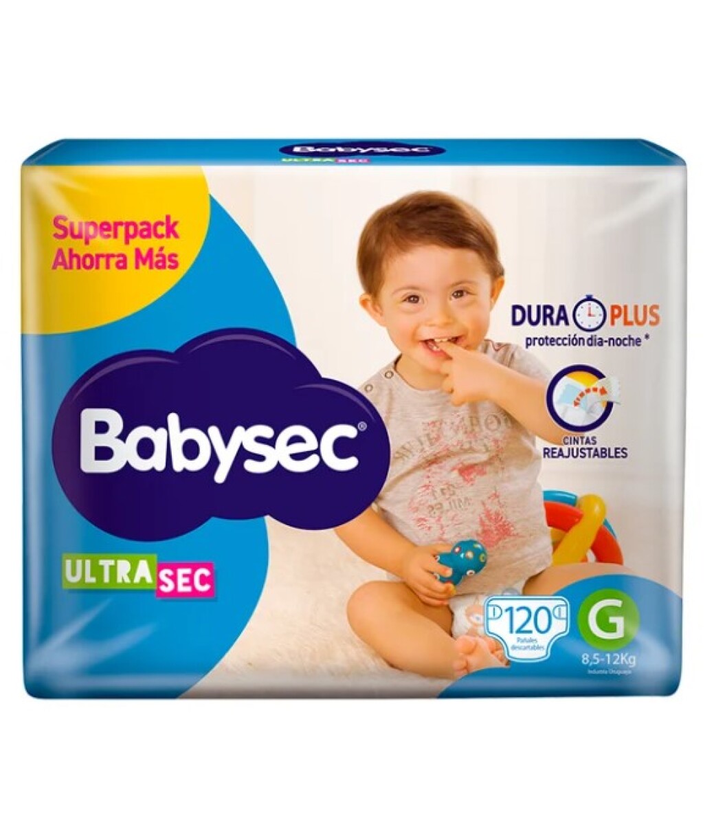 Pañales Babysec UltraSec - G x120 