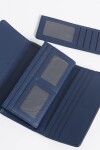 Billetera multiple compartimento azul