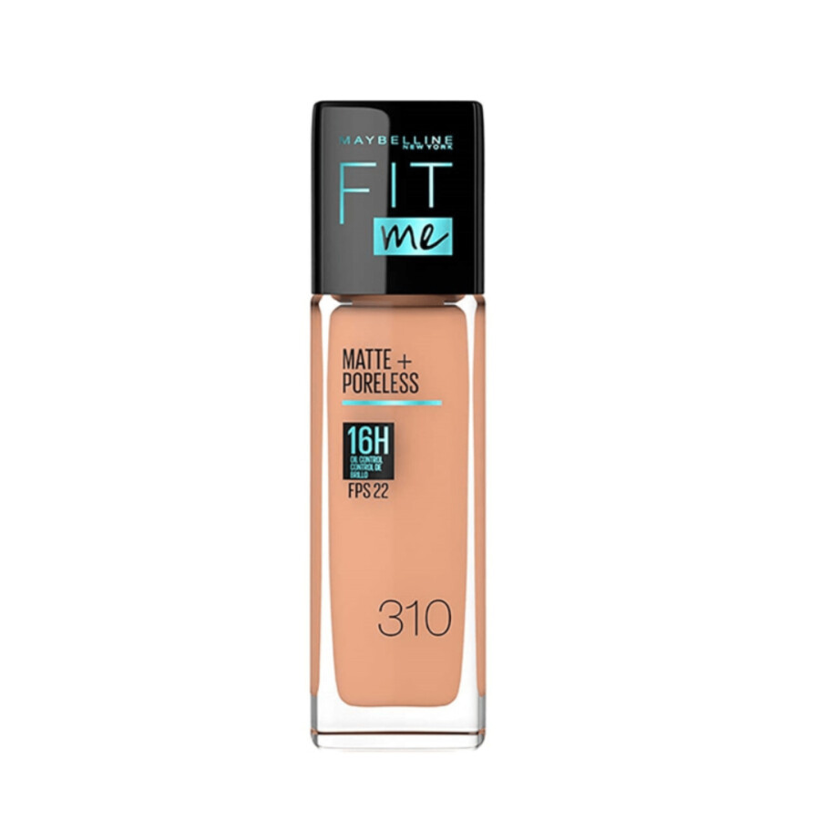 Base Líquida Fit Me Matte + Poreless 310 FPS 22 - Maybelline Base Líquida Fit Me Matte + Poreless 310 FPS 22 - Maybelline