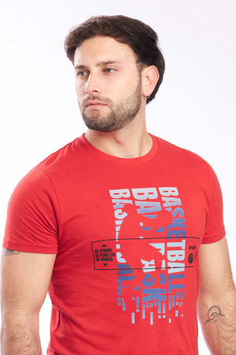 T-SHIRT BASKET 443 Rojo