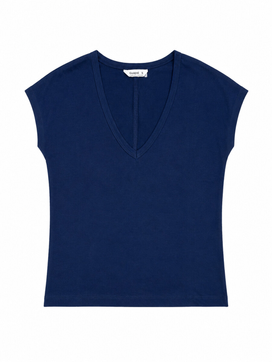 REMERA NURIA - AZUL OSCURO 