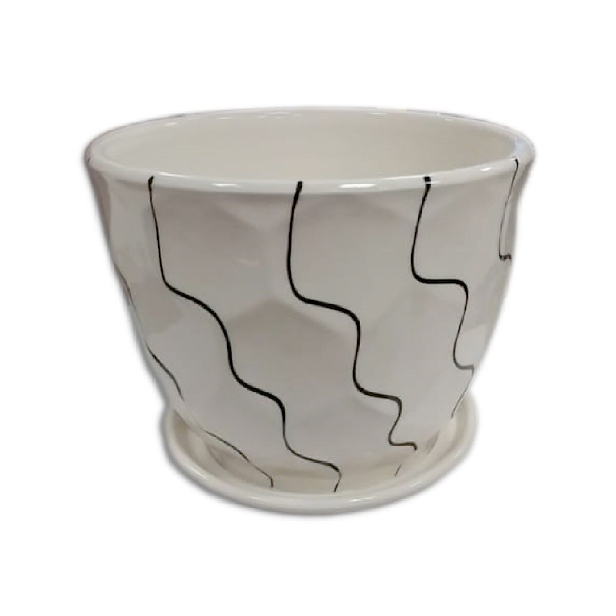 Maceta Ceramica Tamaño: 14x14x12.5cm 