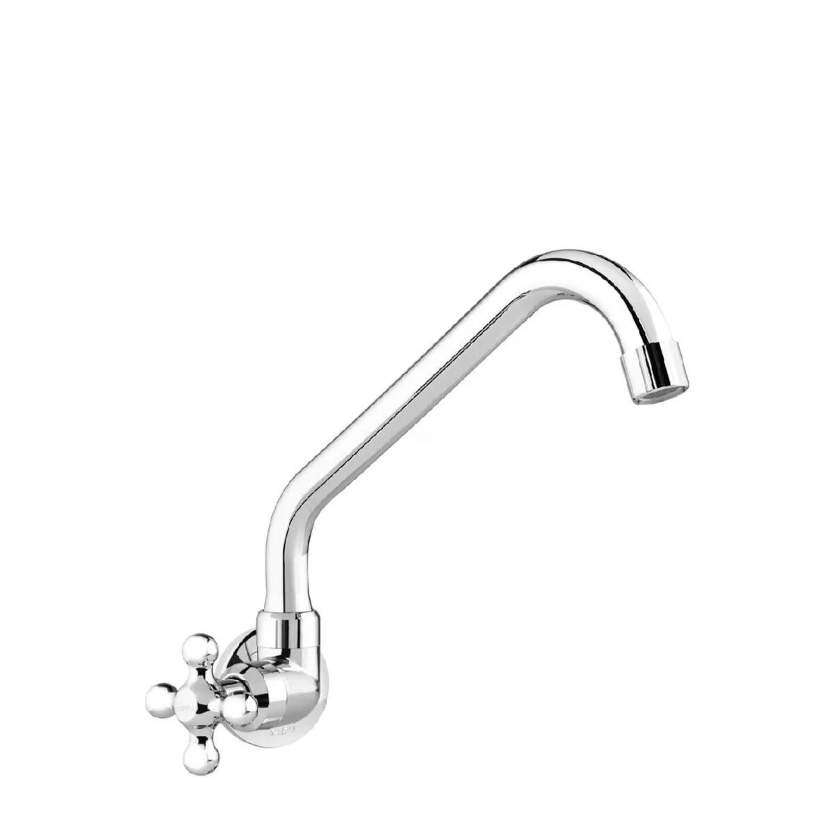 Grifo Pared Pico Largo Marujá Cromo 