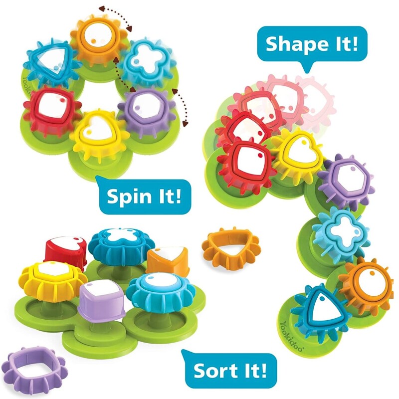 Encastre de Formas y Engranajes Shape N Spin Yookidoo +12 Meses Encastre de Formas y Engranajes Shape N Spin Yookidoo +12 Meses