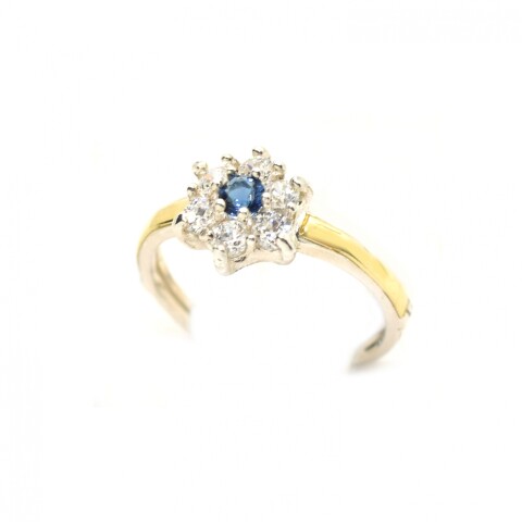 Anillo en Oro y Plata 925 con Zirconias Anillo en Oro y Plata 925 con Zirconias