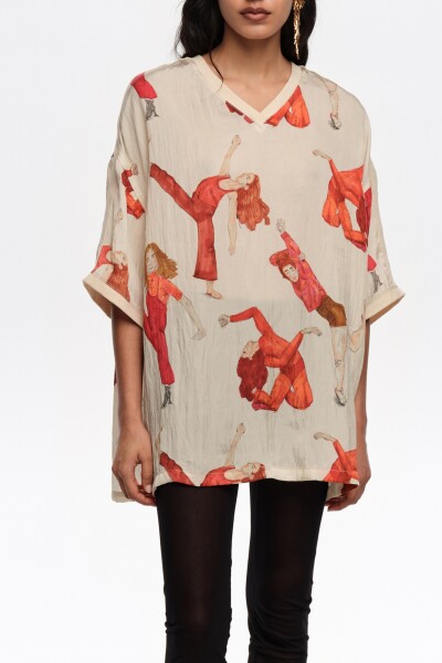 BLUSA OVERSIZED Estampado