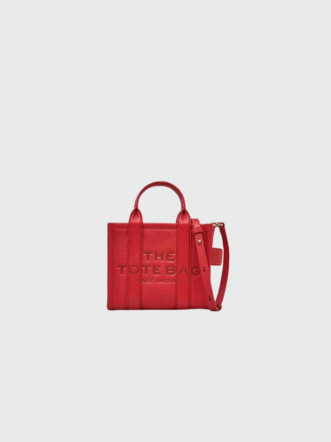 Marc Jacobs - Bolso tote mini de cuero Rojo