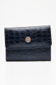 Billetera Belu Azul crocco