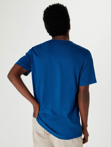 CAMISETA BÁSICA UNISSEX AZUL