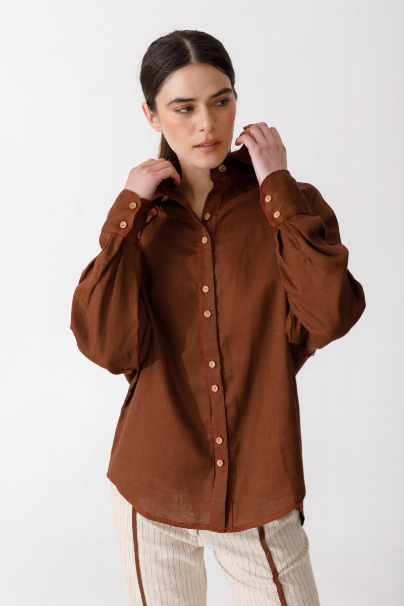 CAMISA RAGLAN - Chocolate 