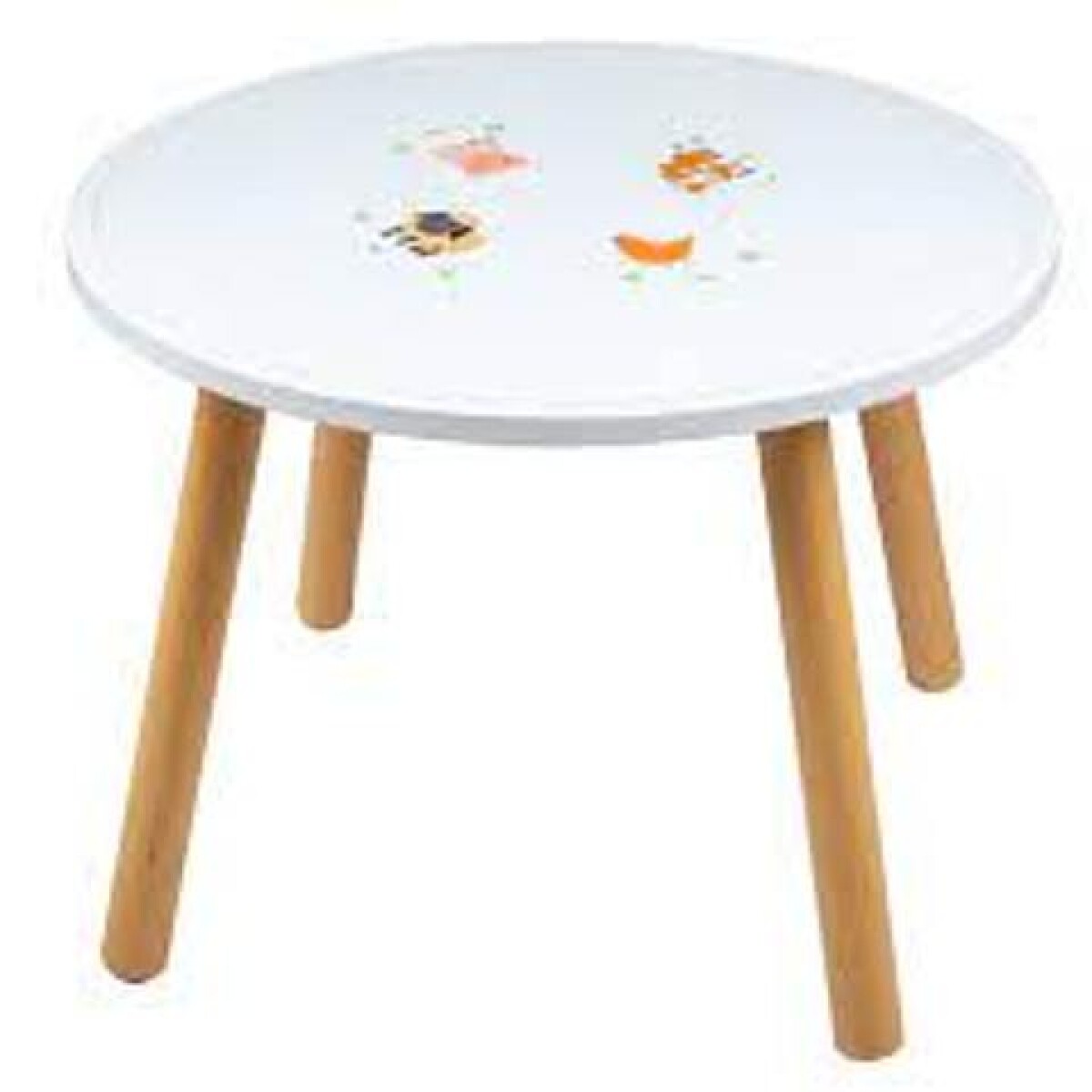 Mesa infantil madera animales de la granja 