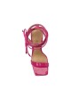 Sandalia Taco Alto Tiras Rosa U