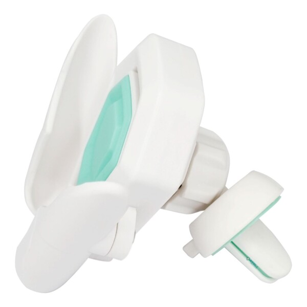 Soporte Celular Universal Auto Rejilla Ventilación Ajustable Color Variante VERDEAGUABLANCO