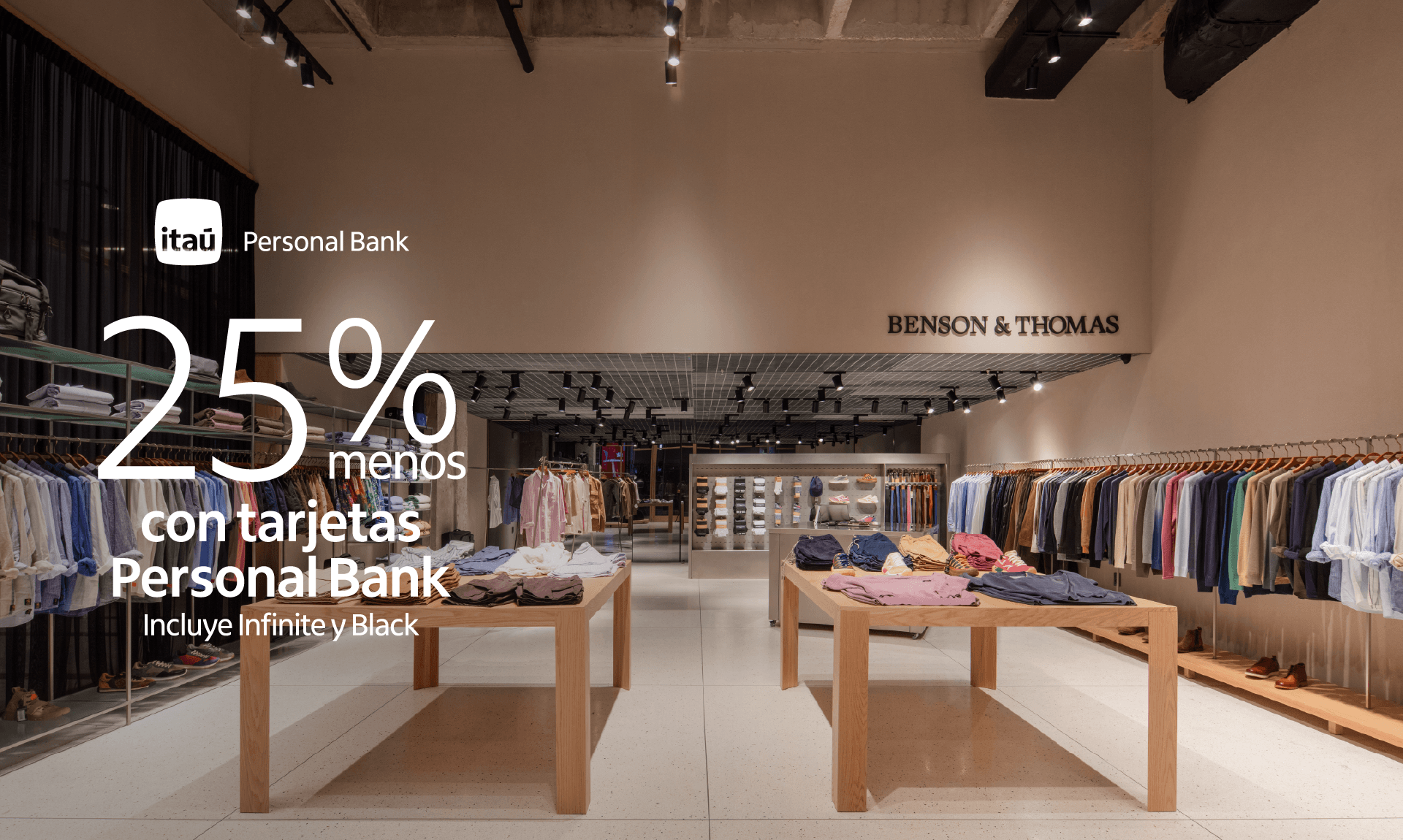ITAÚ MODA, promoción, ropa de hombre