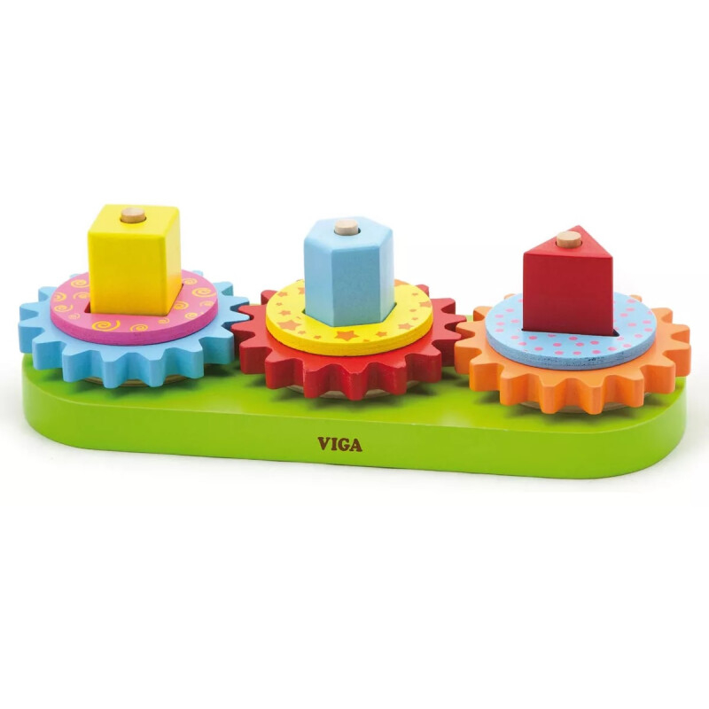 Clasificador educativo de madera Viga de formas y patrones de colores Clasificador educativo de madera Viga de formas y patrones de colores