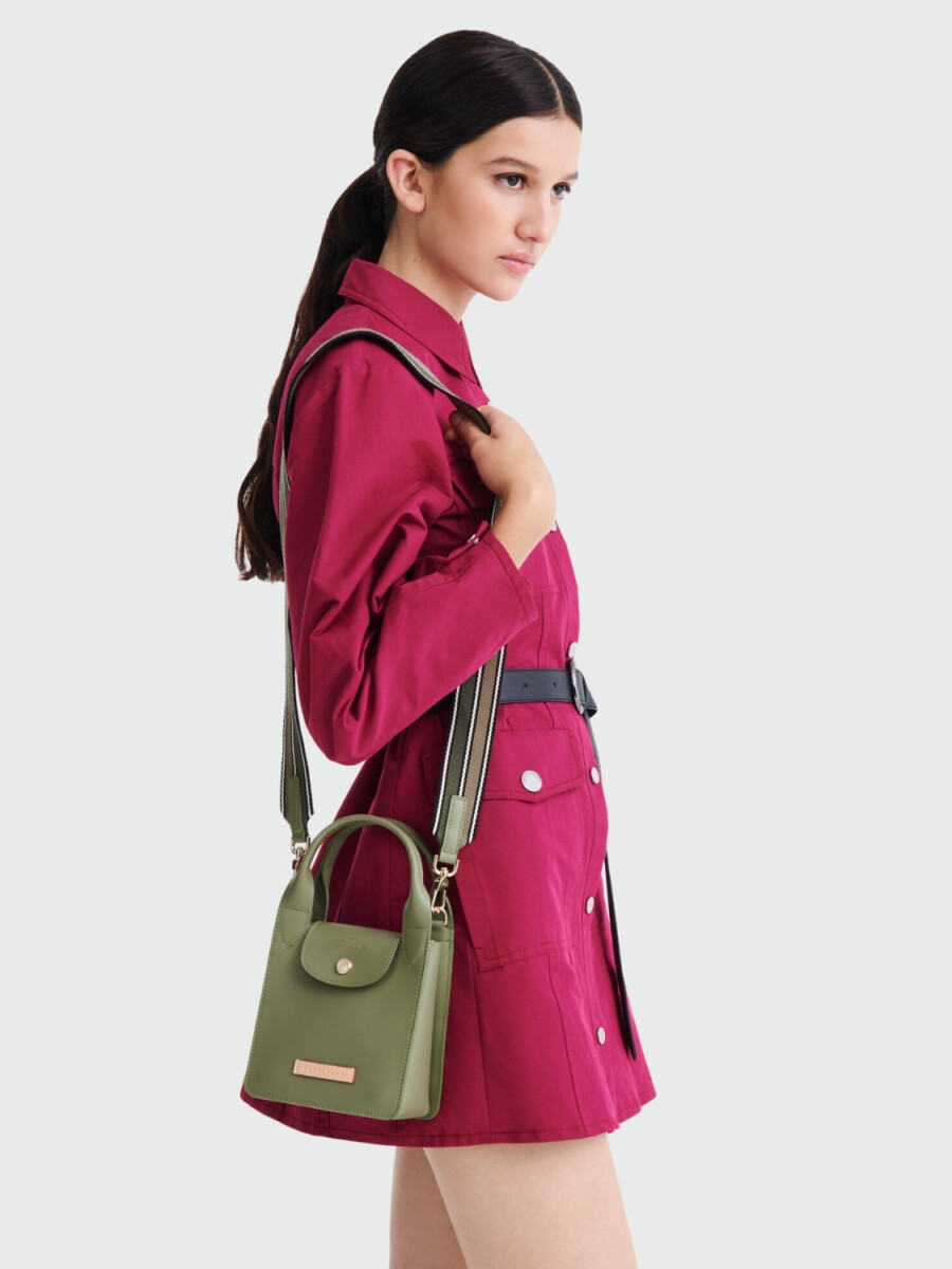 Longchamp - Bolso bandolera de cuero, Le Pliage du Jardinier - 0 