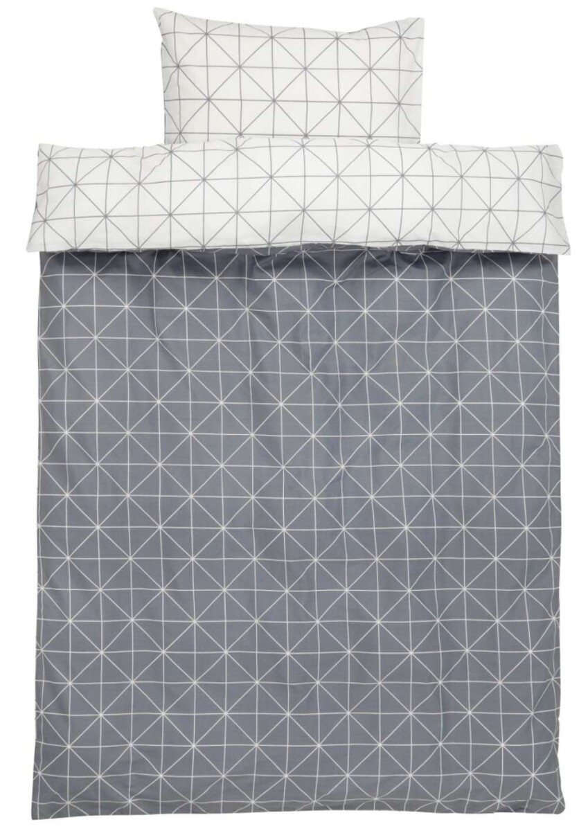 Juego Funda Nordica Atla 155X220 - Gris 