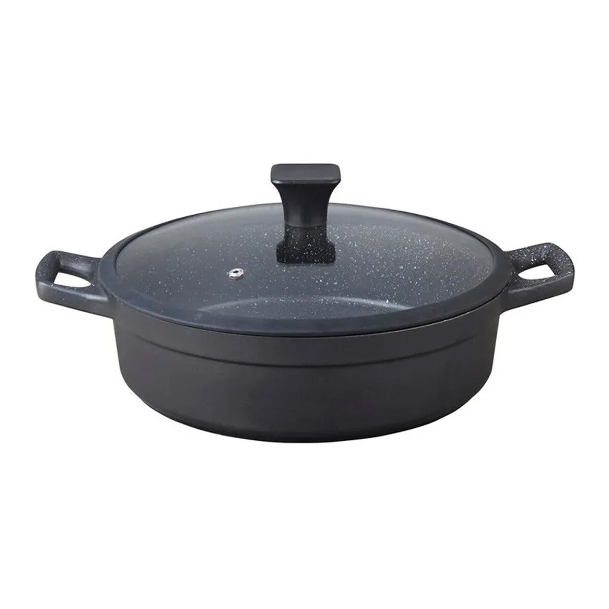 CACEROLA CIRCULAR CON TAPA DE 28CM CON ANTIADHERENTE CUORI NERO 