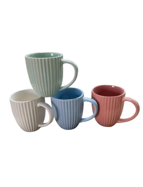 MUG BOMBE 380 ML RAYADO VERTICAL BI COLOR SURTIDO MUG BOMBE 380 ML RAYADO VERTICAL BI COLOR SURTIDO