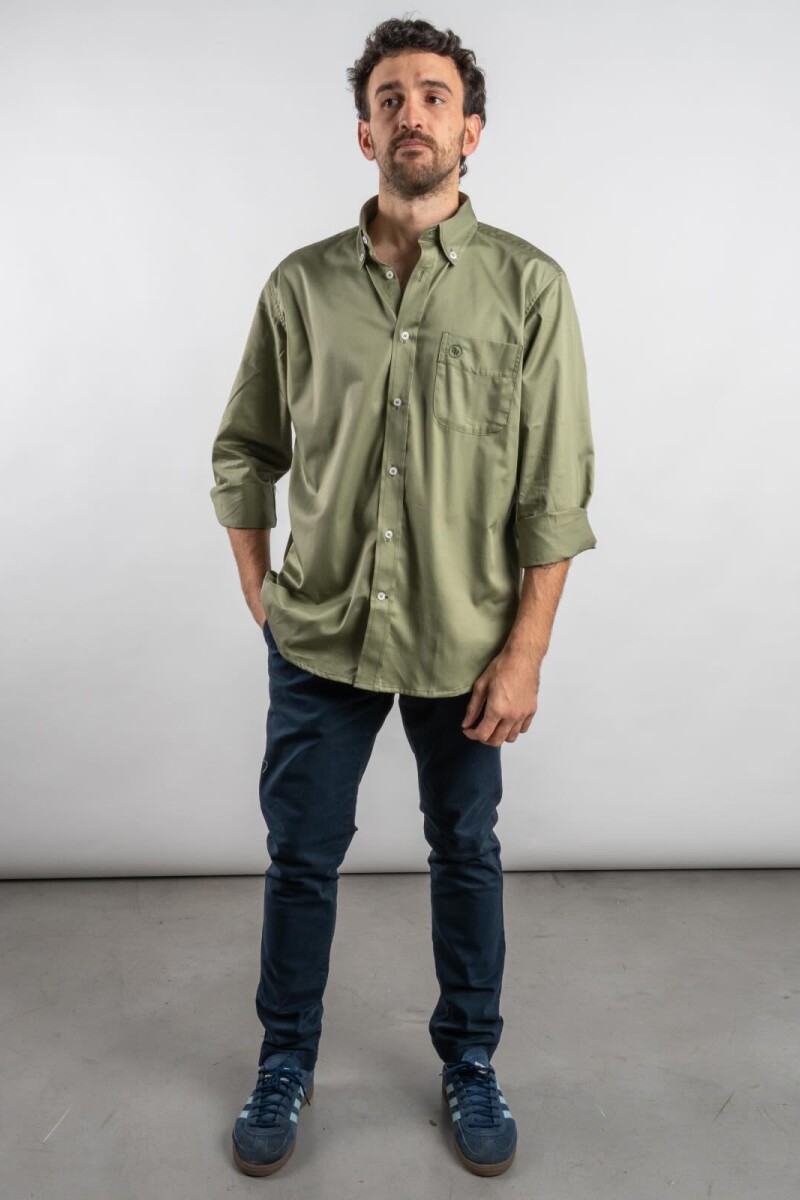 Camisa Casual Brixton Verde Oliva