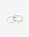 Sets Anillos Metal Set Anillos Metal Corazón - Plateado Rodio