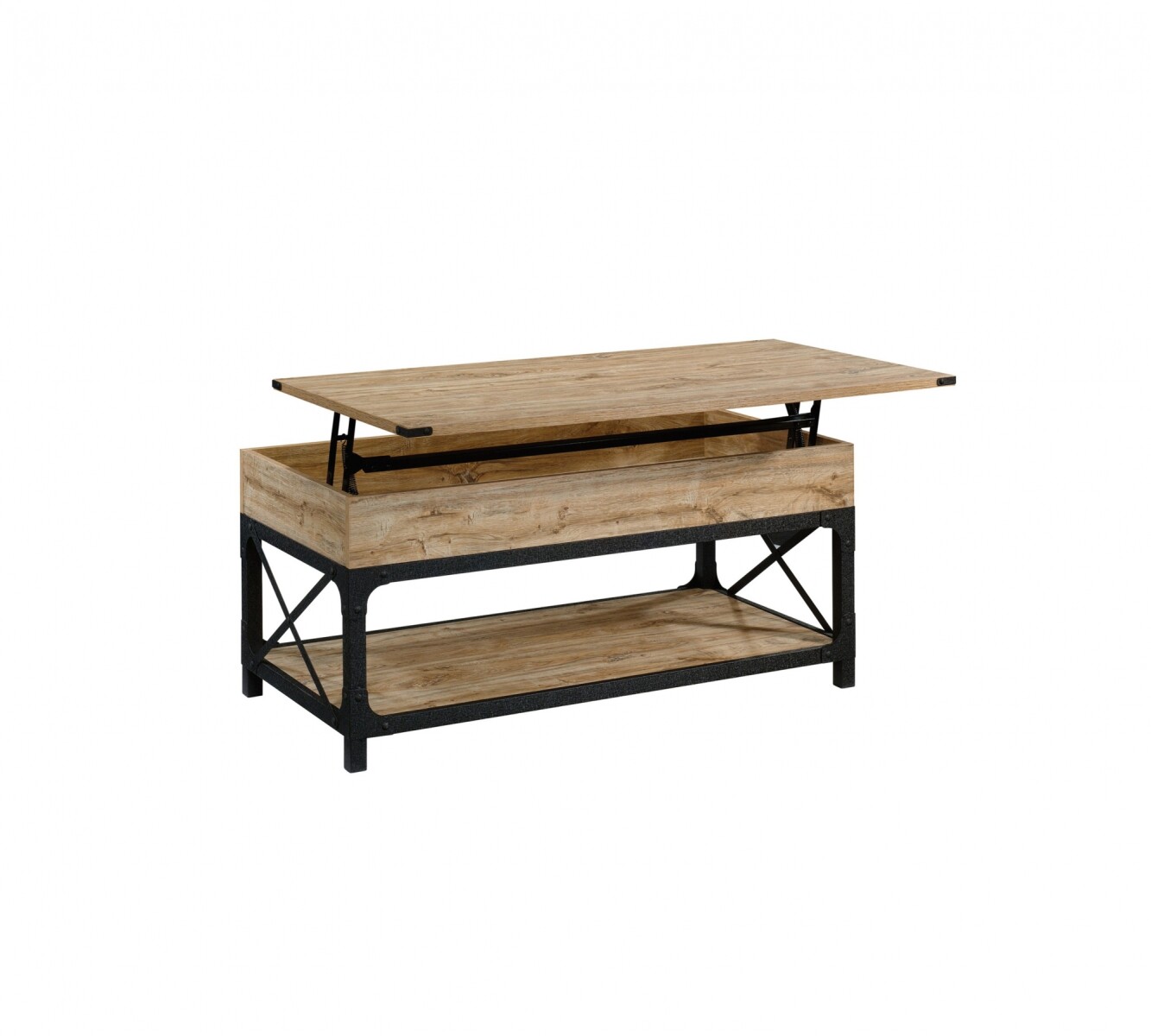 Mesa Ratona Articulada - Sauder - Linea Steel River - Marrón 