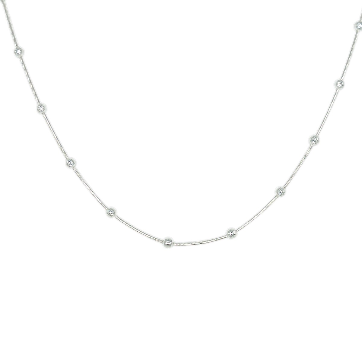 Cadena Bolitas-Plata 925-Sin Piedra-CD3030 - sinpiedra 
