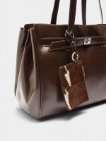 Bolso Para Portátil Con Colgante marron