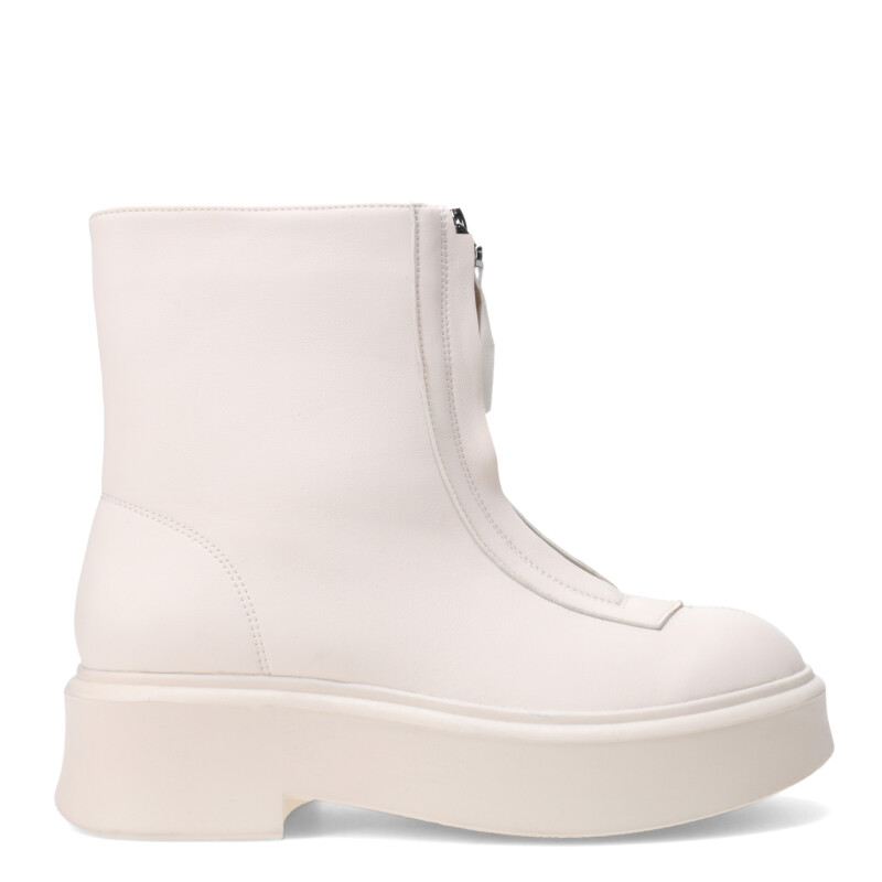 Botas de Mujer Miss Carol KIMAKA chelsea con cierre Blanco Hueso