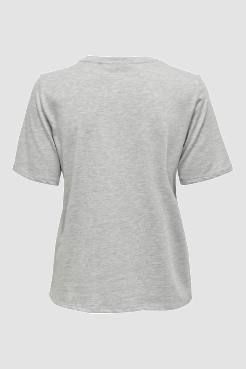 Camiseta New Básica Organica Light Grey Melange