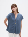 Blusa Limbani Azul Piedra