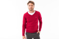 BUZO ESCOTE V LISO Rojo