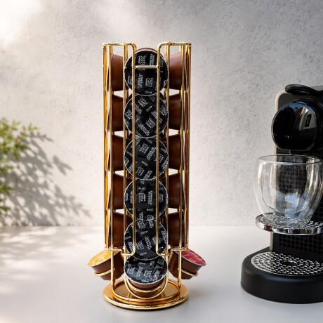 Porta Cápsulas 24 Un Metálico NESCAFÉ Dolce Gusto Alto 35cm x Ø 15cm Porta Cápsulas 24 Un Metálico NESCAFÉ Dolce Gusto Alto 35cm x Ø 15cm
