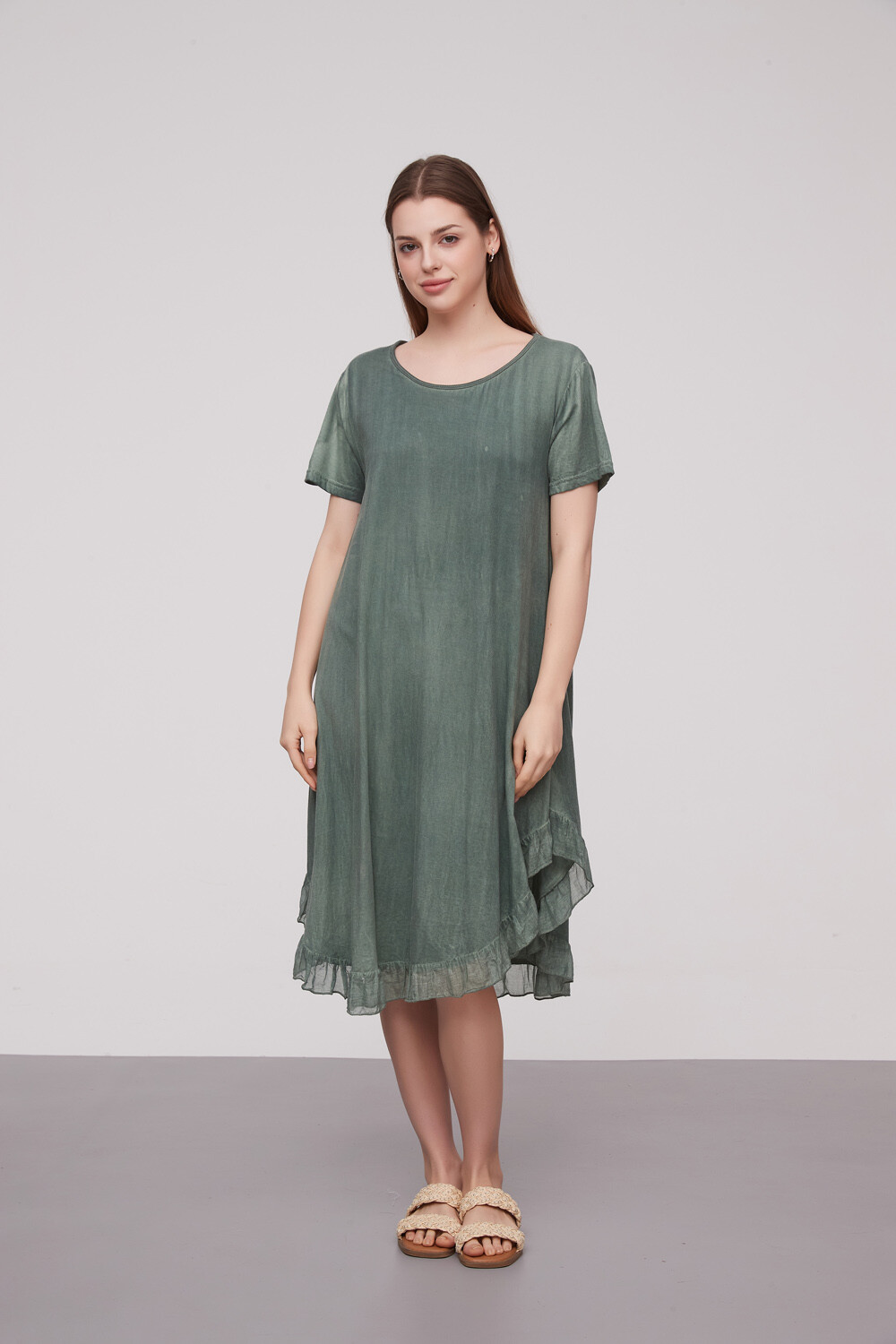 Vestido Belet Verde Seco