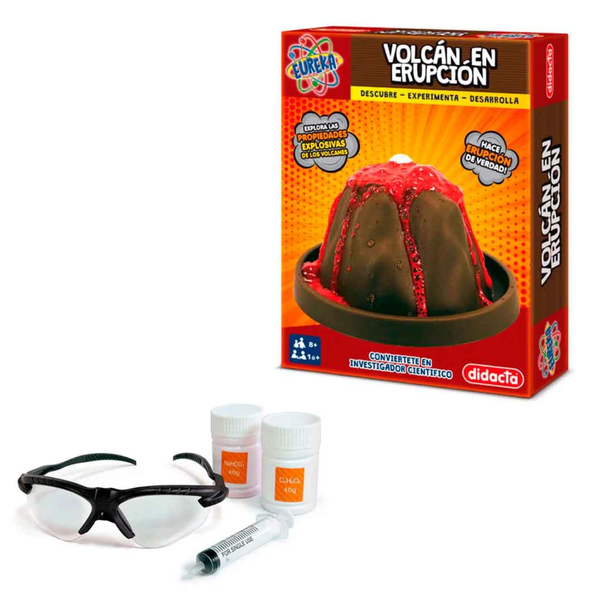 Juego Kit Volcan en Erupción Investigador Didacta 