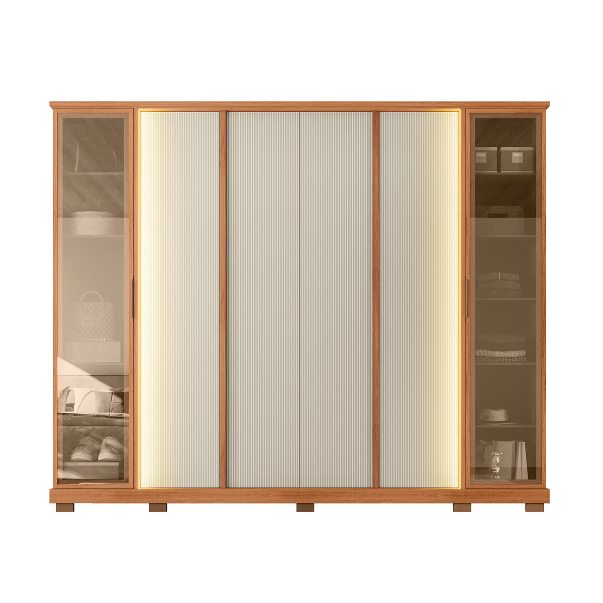 Ropero Modelo Tela Color Freijo/off White Mr 