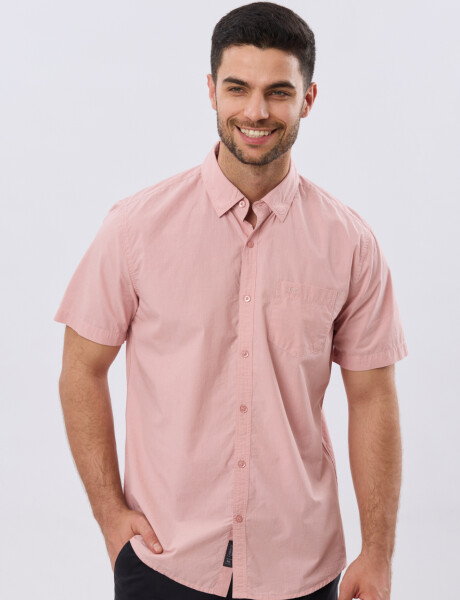 CAMISA LISA DE ALGODÓN Rosa