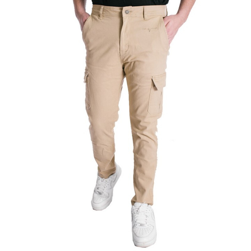 Pantalón Muvem Cargo de Hombre - FP21001 Beige