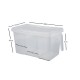Caja con agarradera y divisiones 31 x 15 x 16,5 cm TRASLUCIDO