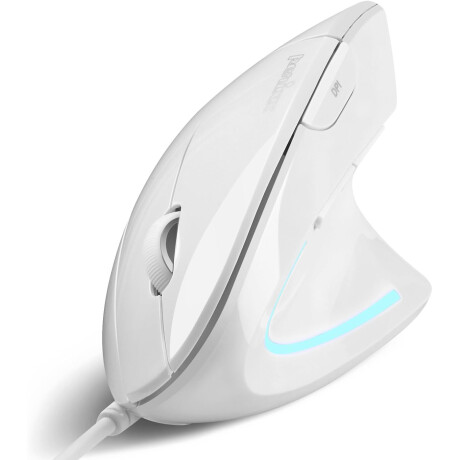 Perixx - Mouse Diestro Ergonómico USB PERIMICE-513 - 1600DPI. Color Blanco. 001