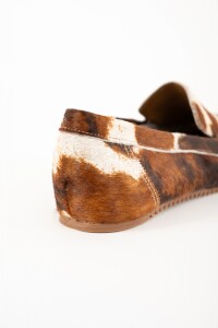 Mocasín Pelo Animal Print Chocolate