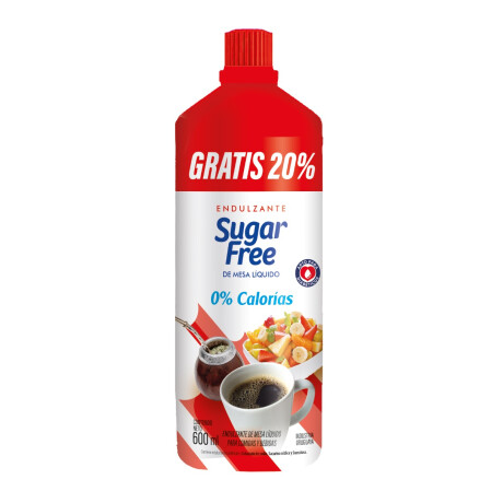 EDULCORANTE LIQ SUGAR FREE 500+100ML GRATIS EDULCORANTE LIQ SUGAR FREE 500+100ML GRATIS