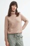 Sweater cuello rompeviento BEIGE