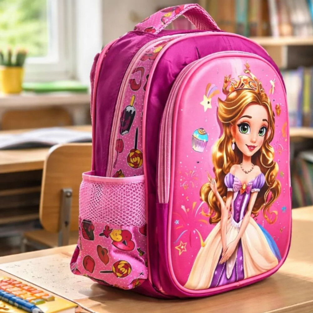 Mochilas Escolares Estampadas Con Luces Princesa