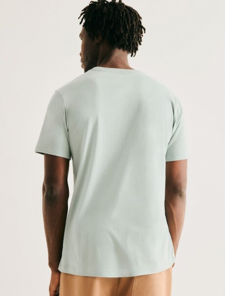 CAMISETA CON ESTAMPA MODELO REGULAR VERDE