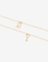 Pulseras Flexibles Sets Con Dijes Set De Pulseras Con Dije Candado Y Llave - Dorado