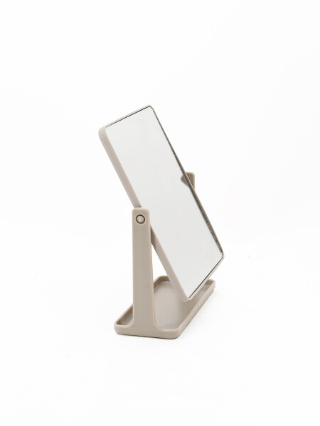 ESPEJO CUADRADO CON BASE BEIGE