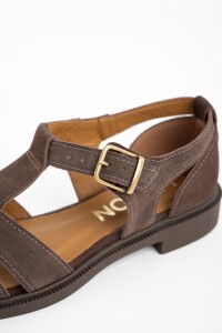 Cangrejera Gamuza Chocolate