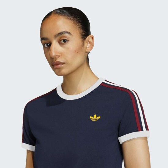 Remera Adidas 3 Stripes Azul